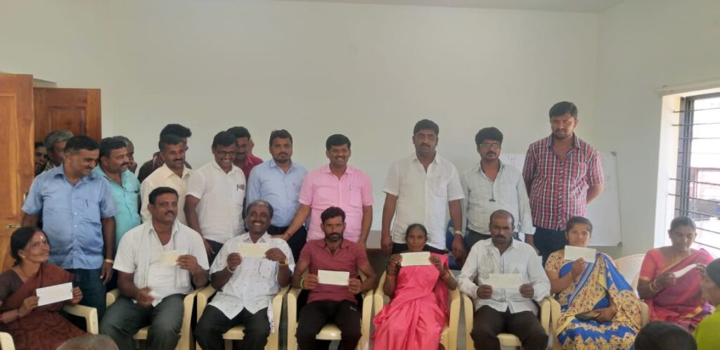 Cheque Distribution 2021@Nagamangala